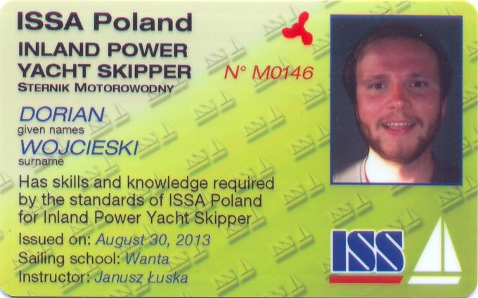 Inland Power Yacht Skipper — sternik motorowodny