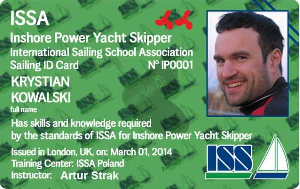Inshore Power Yacht Skipper — certyfikat na akweny morskie