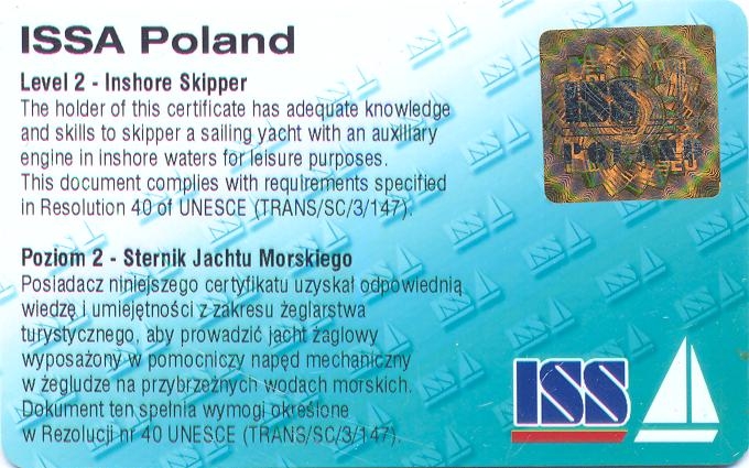 Inshore Skipper — amatorski stopień skippera